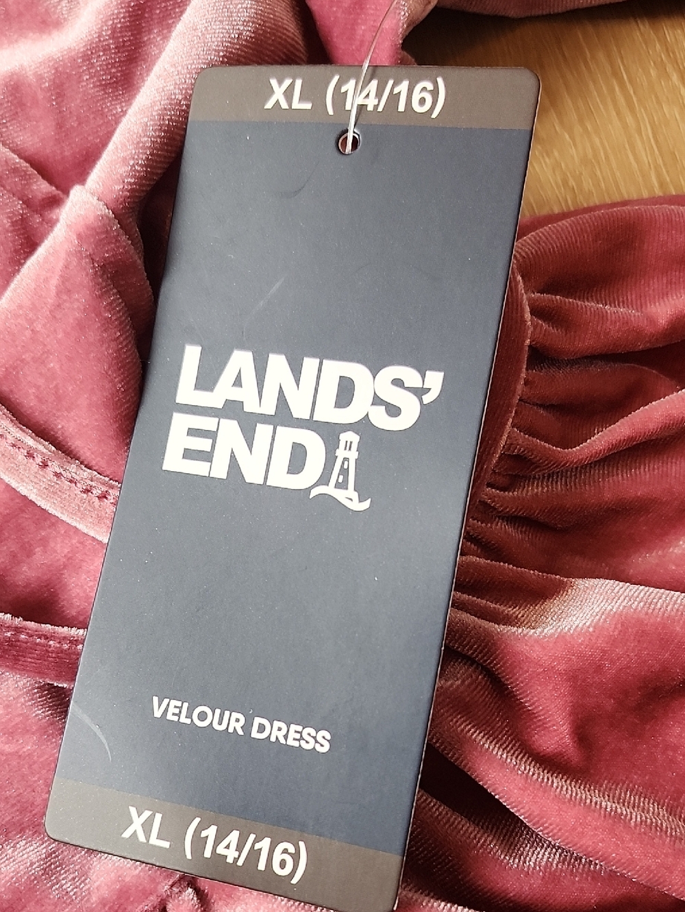 Lands' End Pink Valore Dress, Girls XL 14/16 - Picture 3 of 9